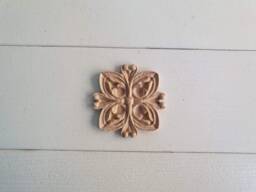 Carved Rosette, 1 Pc, Unpainted, Furniture, Home Decoration - thumbnail 1