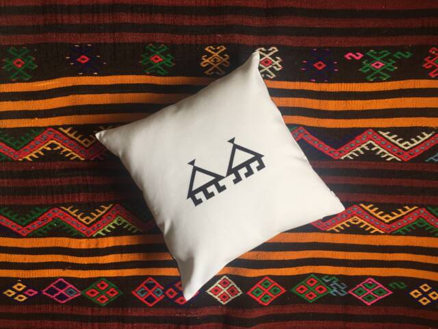 Gemini Gift, Zodiac Sign, Astrology Pillow, Horoscope Cushion, Embroidered Cover, Authentic Symbol, Birthday Present For Her - image 1