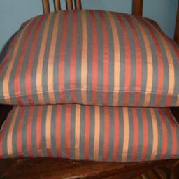 Russet, Graphite, & Gold Striped Pillow Cover 18 Inches - thumbnail 3