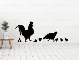 Chicken, Rooster, Chicks, & Eggs Custom Vinyl Decals - Chicken Decor, Wall Art, Decal, Farmhouse Country Decor