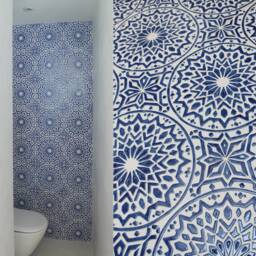 Blue Mandala Tile Coastal Outdoor Wall Art - 20cm/7.9 - thumbnail 4