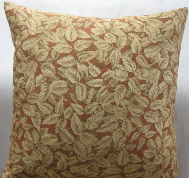 "Contemporary Leaves Print Decorative Pillow Cover-24""x 24" - image 1