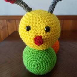 Caterpillar Amigurumi/ Plush /Caterpillar Stuffie - thumbnail 2