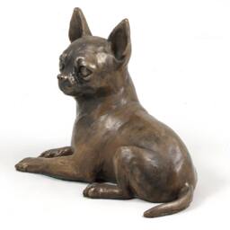 Chihuahua - No Desk, Dog Wooden Base Statue, Limited Edition, Artdog