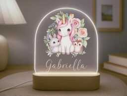 Personalised Girl's Night Light - Birthday Gift Children Bedroom D??cor Girls