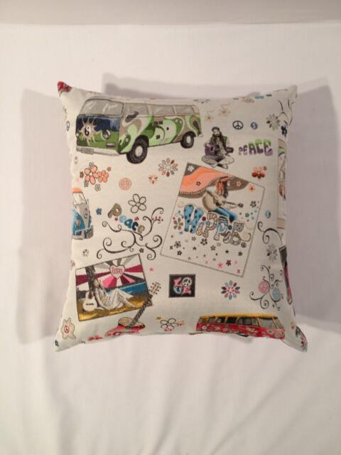 Australian Made Cushion, Retro Style, Hippies & Combi Vans, Cushion Cover - image 1