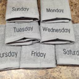 Personalized Washcloth, Dorm Teen Gift, Face Towel, Cotton Make Up Removal Cloth, Gift For Her, Slumber Party Favor - thumbnail 3