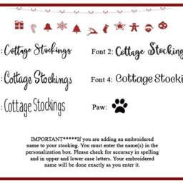 Personalized Quilted Christmas Stocking Patchwork Design, Farmhouse Decor - thumbnail 4