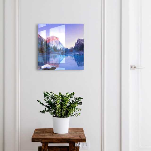 The Magic Of Landscape Wall Mounted Key Cabinet, Blue Industrial Box, Photographic Landscapes, For Lovers Nature & Silence - image 1