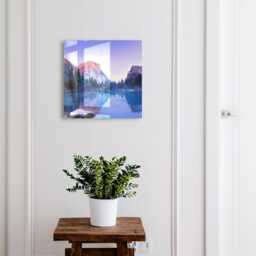 The Magic Of Landscape Wall Mounted Key Cabinet, Blue Industrial Box, Photographic Landscapes, For Lovers Nature & Silence - thumbnail 1