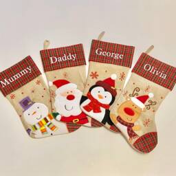Luxury Personalised Christmas Stocking - Family Stockings, Four Designs Available - thumbnail 2