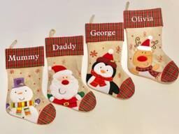 Luxury Personalised Christmas Stocking - Family Stockings, Four Designs Available - thumbnail 1