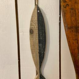 Seconds - Sale Handcrafted Wooden Hanging Fish Wood Ornament Wall - thumbnail 2