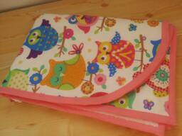 Baby Blanket, Receiving Blanket, Baby Girl Blanket, Owls Born Blanket, Towel Blanket, New Shower Gift - thumbnail 1