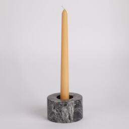 Handmade Nero Picasso Marble Candlestick Black & White Candle Holder - thumbnail 3