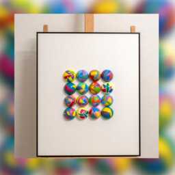 3D Geometric Wall Sculpture - Colorful Abstract Art Modern Home Decor - thumbnail 1