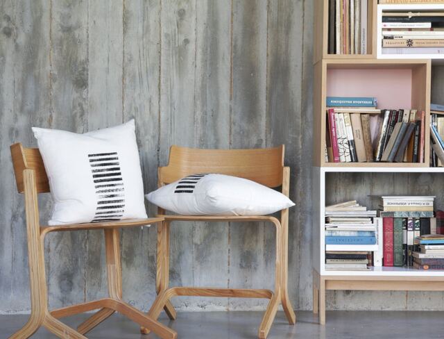 Black & White Japandi Decor Pillow Cover - Minimalist Rustic Design By Linenspace - 0139 - image 1