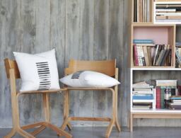 Black & White Japandi Decor Pillow Cover - Minimalist Rustic Design By Linenspace - 0139 - thumbnail 1
