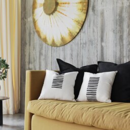 Black & White Japandi Decor Pillow Cover - Minimalist Rustic Design By Linenspace - 0139 - thumbnail 3