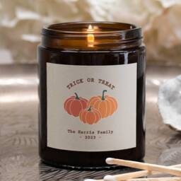 Personalised Halloween Candle Decoration - Thoughtful, Unique, Gift