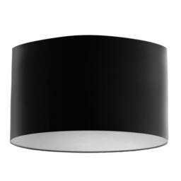 Velvet Lampshade - Black With White Lining, Handmade Lampshades, Table Lamp Shade