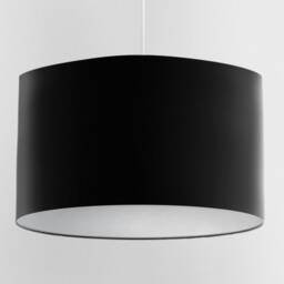 Velvet Lampshade - Black With White Lining, Handmade Lampshades, Table Lamp Shade - thumbnail 3