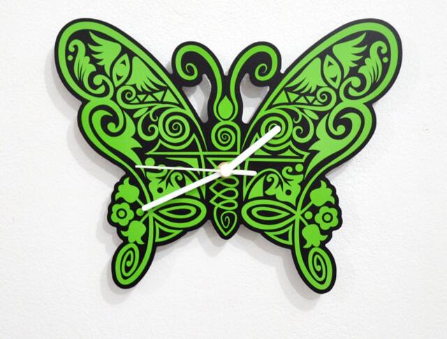 Tribal Butterfly - Wall Clock - image 1