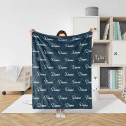 Personalized Blanket With Name, Minky For Baby Adults Friends Wife Bridesmaids Pets, Multi Size Color Monogram Blanket, Gift Kids - thumbnail 1