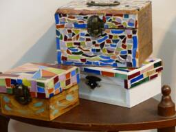 Trencadis Wood & Glass Jewelry Box Set - thumbnail 1