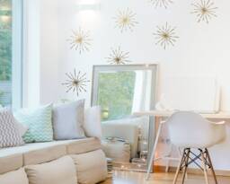 Sparkle Wall Decals - Boho Decor, Removable Star Stickers, Kids Room Nursery Art - thumbnail 1