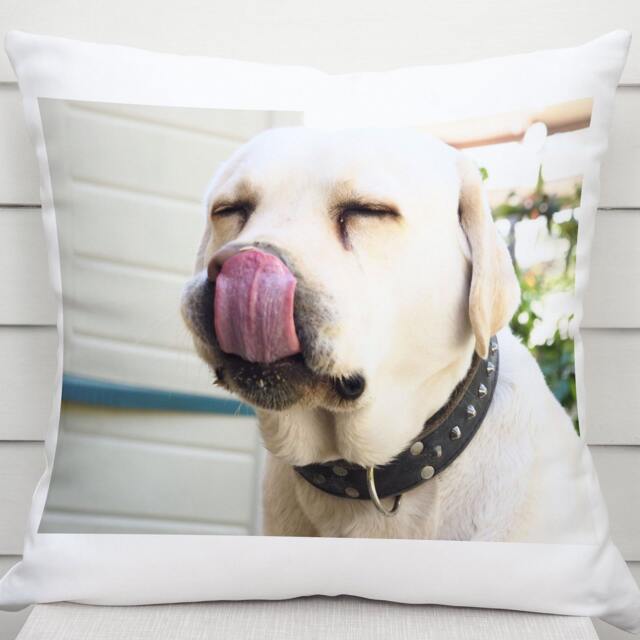 Custom Pet Photo Pillow Dog Or Cat Portrait Cushion - 16x16 - image 1