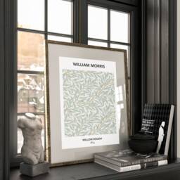 William Morris Print , Poster, Art, Wall Green Wild Flowers Art Print, Fast Delivery - thumbnail 3