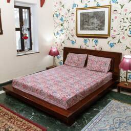 Mirai - Jaipuri Hand Block Printed Cotton Bed Cover With Two Pillow Cases, Flat Sheet, King Size, Floral, Ethically Made, Handcrafted - thumbnail 3