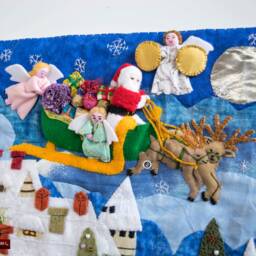Quilted Christmas Wall Hanging 10 - thumbnail 3