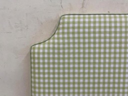 "Checks Pattern With Piping Headboard 3"" Thick - Dorm Room Size Twin/Twinxl 30""Hx40""W Full/Fullxl 30""Hx55" - thumbnail 1
