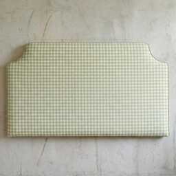 "Checks Pattern With Piping Headboard 3"" Thick - Dorm Room Size Twin/Twinxl 30""Hx40""W Full/Fullxl 30""Hx55" - thumbnail 2