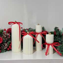 Pillar Candles Set Bundle Gift Soy Wax - thumbnail 3