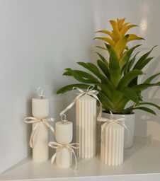 Pillar Candles Set Bundle Gift Soy Wax - thumbnail 1