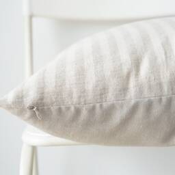 striped Pillow Cover Neutral Cream Ivory Hmong Textile - 20x20 - thumbnail 3