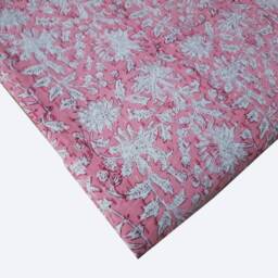 Indian Handmade Decorative Beautiful Floral Design Kantha Quilt Perfect Bed Matching Bedspread Queen Size - thumbnail 3