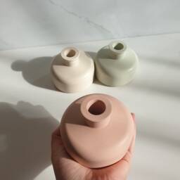 Jesmonite Vase, Minimalist Modern Decor, Homeware, Gift For Her, Him, Concrete Stone Neutral Decor - thumbnail 2
