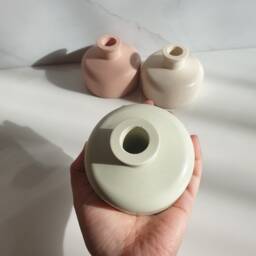 Jesmonite Vase, Minimalist Modern Decor, Homeware, Gift For Her, Him, Concrete Stone Neutral Decor - thumbnail 3