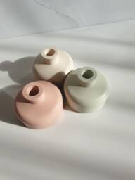 Jesmonite Vase, Minimalist Modern Decor, Homeware, Gift For Her, Him, Concrete Stone Neutral Decor - thumbnail 1