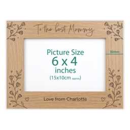 Personalised Engraved Photo Frame For Mum Va180 - thumbnail 3