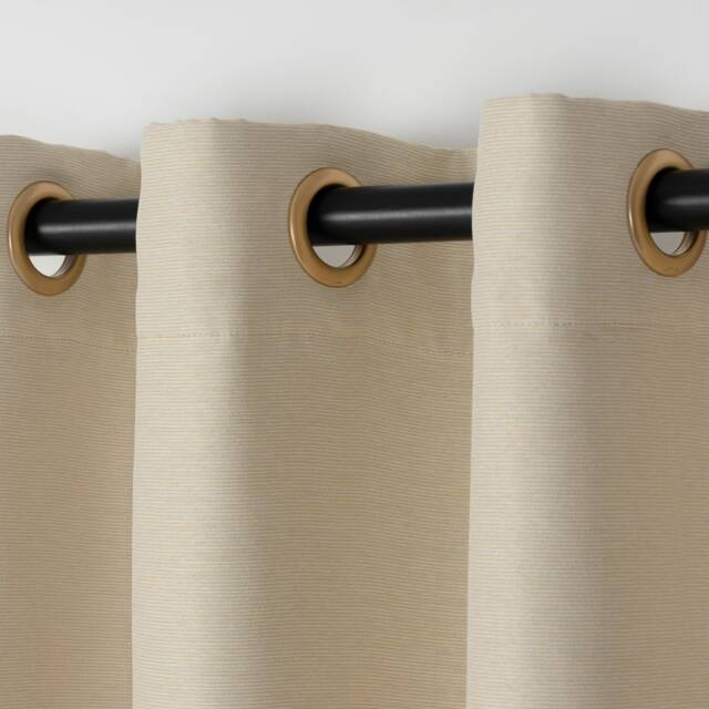 Custom Cream Beige Curtains 65% Blackout, Modern Style - image 1