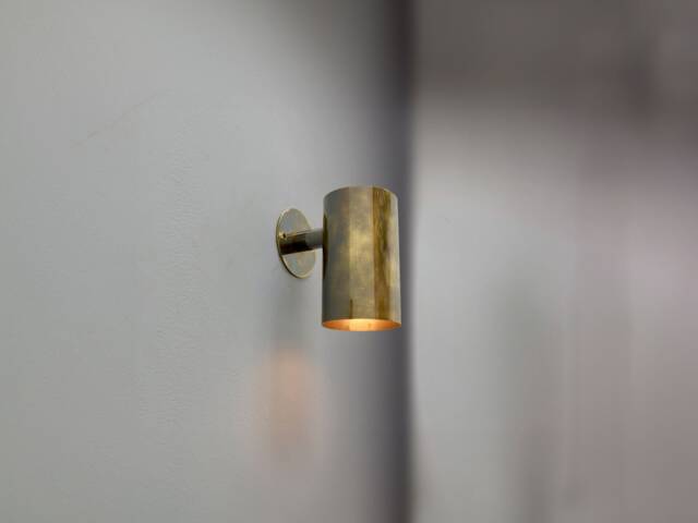 Brass Indoor Outdoor Sconce Lighting, Modern Wall Sconce, Mid Century Light, Handmade Bedroom Lamp - image 1