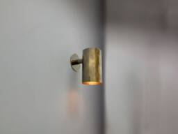 Brass Indoor Outdoor Sconce Lighting, Modern Wall Sconce, Mid Century Light, Handmade Bedroom Lamp