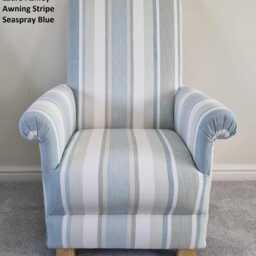 Laura Ashley Whinfell Fabric Adult Chair Armchair Duck Egg Green Blue Accent Nursery Bacall Topaz Josette Truffle Beige Sage Gosford Small - thumbnail 4