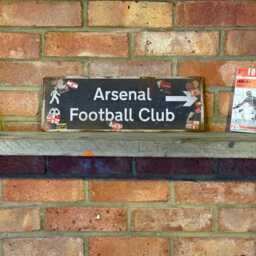 Arsenal Highbury Road Sign Vintage Style Real Rust Metal Wall Art - thumbnail 3