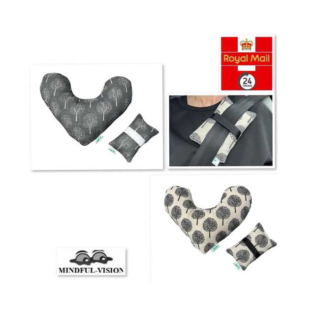 Mastectomy Pillow & Seatbelt Cushion Set Post-Surgery Comfort Gift - image 1
